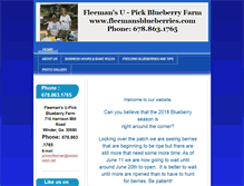 Tablet Screenshot of fleemansblueberries.com